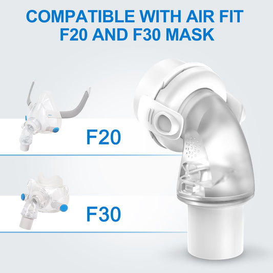 Close up of Medihealer CPAP swivel connector quick release mechanism