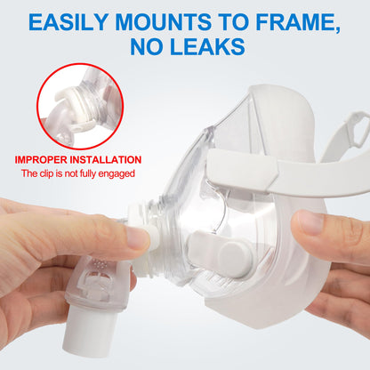 Pair of Medihealer replacement CPAP elbow connectors in packaging
