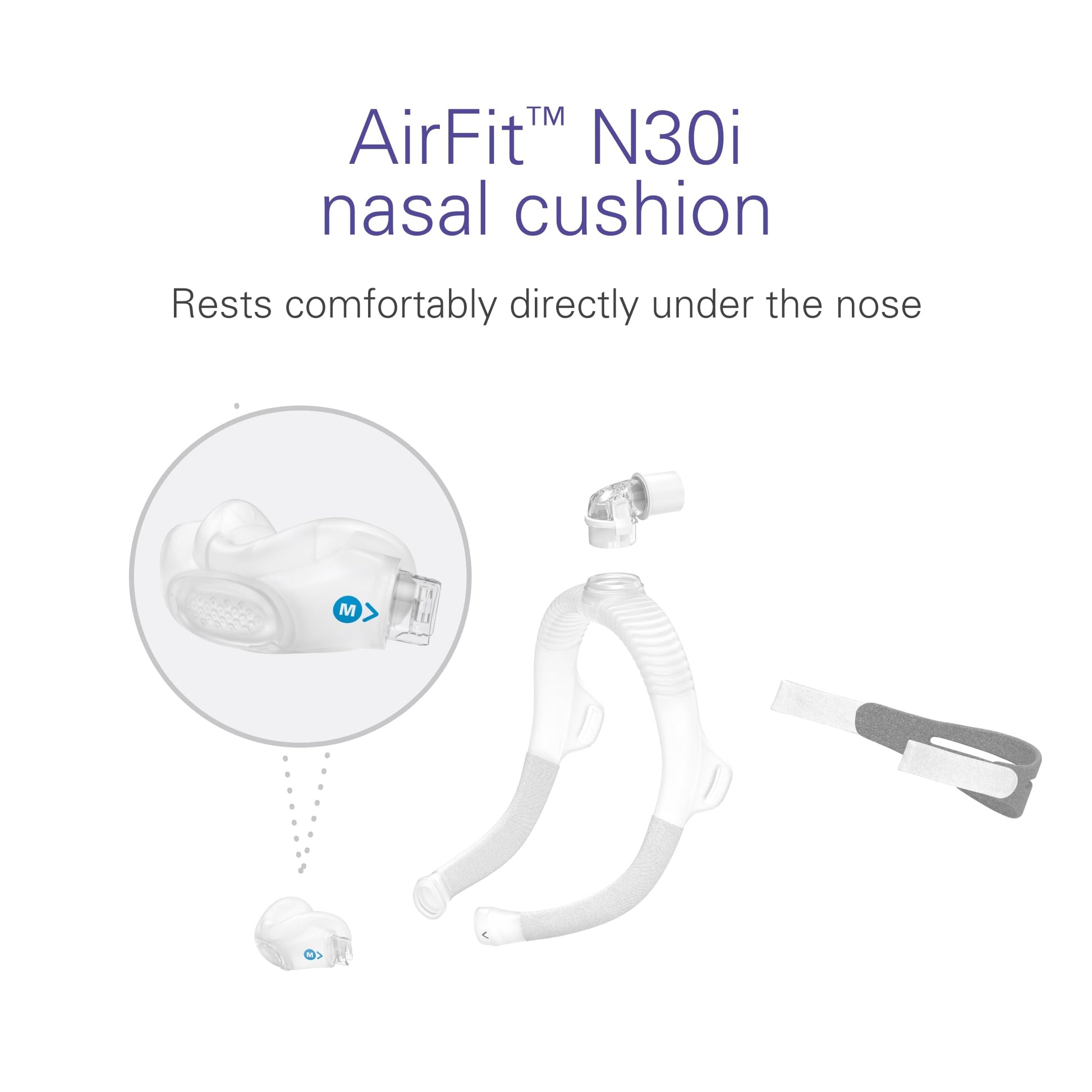 ResMed N30i replacement cushion side profile