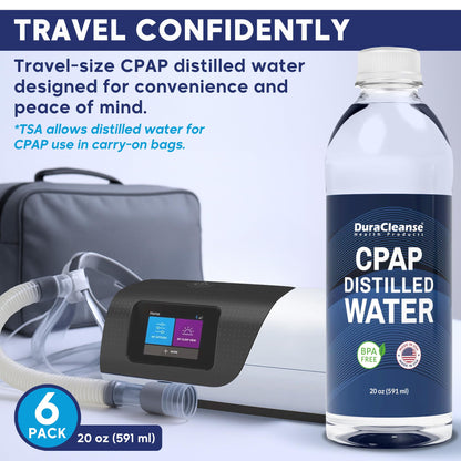 BPA-free Dura Cleanse distilled water for humidifier machines