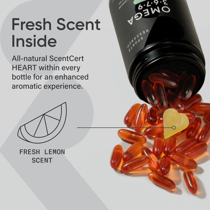 Sports Research Vegan Omega 3-6-7-9 side view showing seal