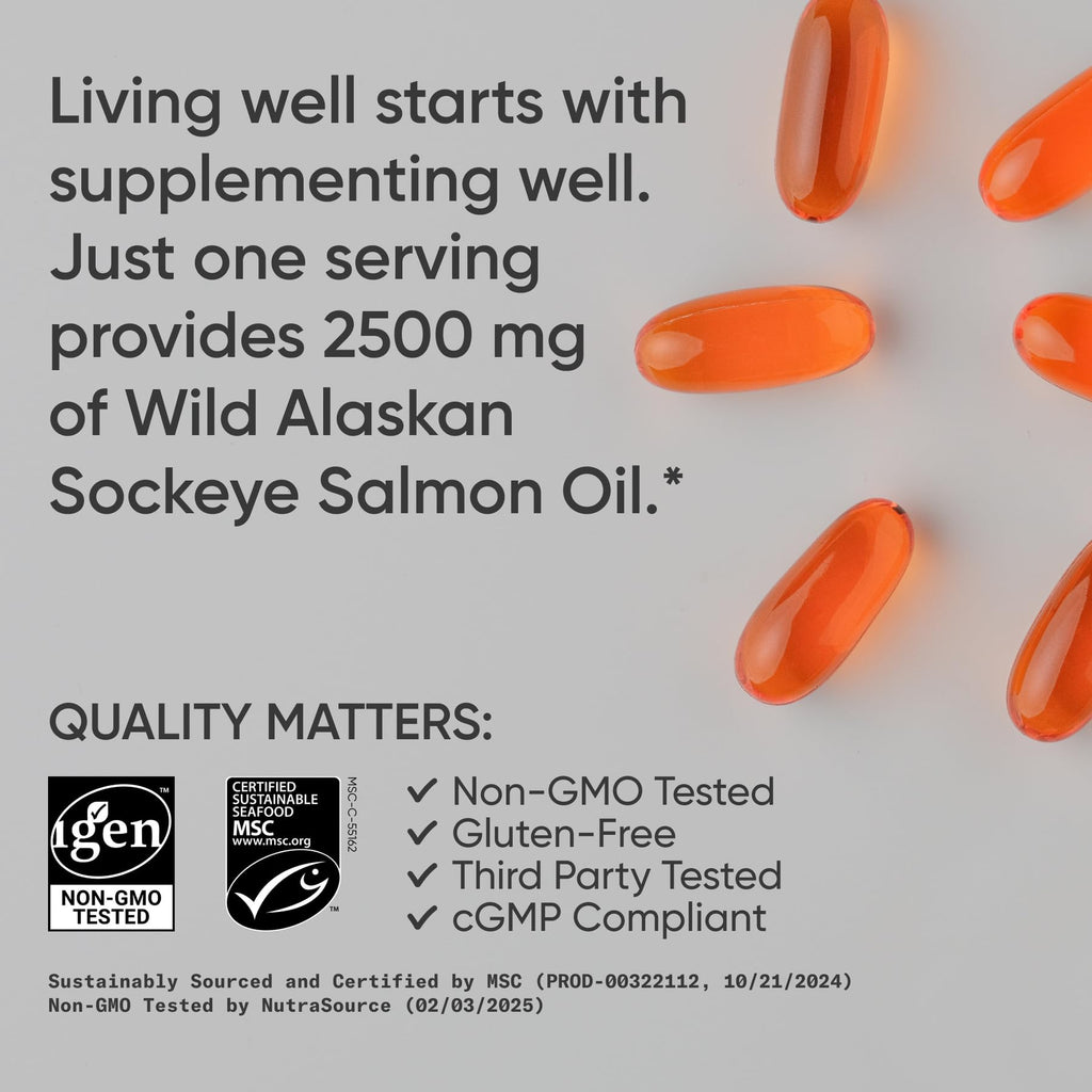 Sports Research omega 3 softgels in container and scoop