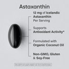 Sports Research Astaxanthin 12mg softgels supplement label details