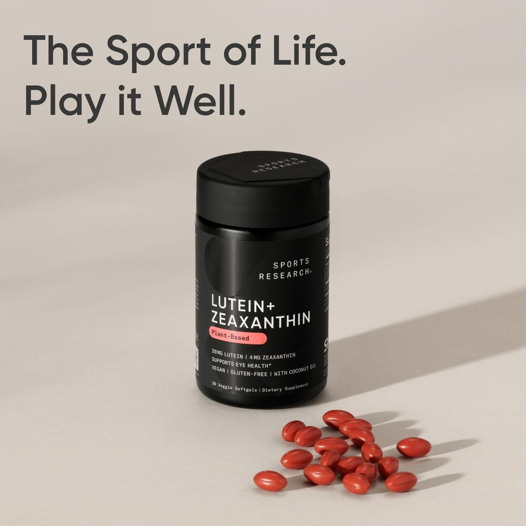 Sports Research Lutein And Zeaxanthin capsule size comparison