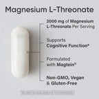 Sports Research magnesium L-threonate side label showing ingredients