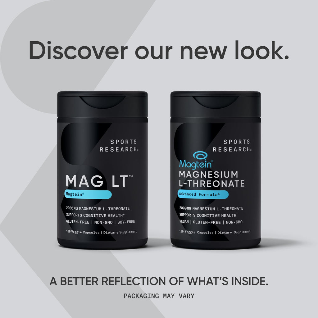 Sports Research magnesium L-threonate packaging and box overview