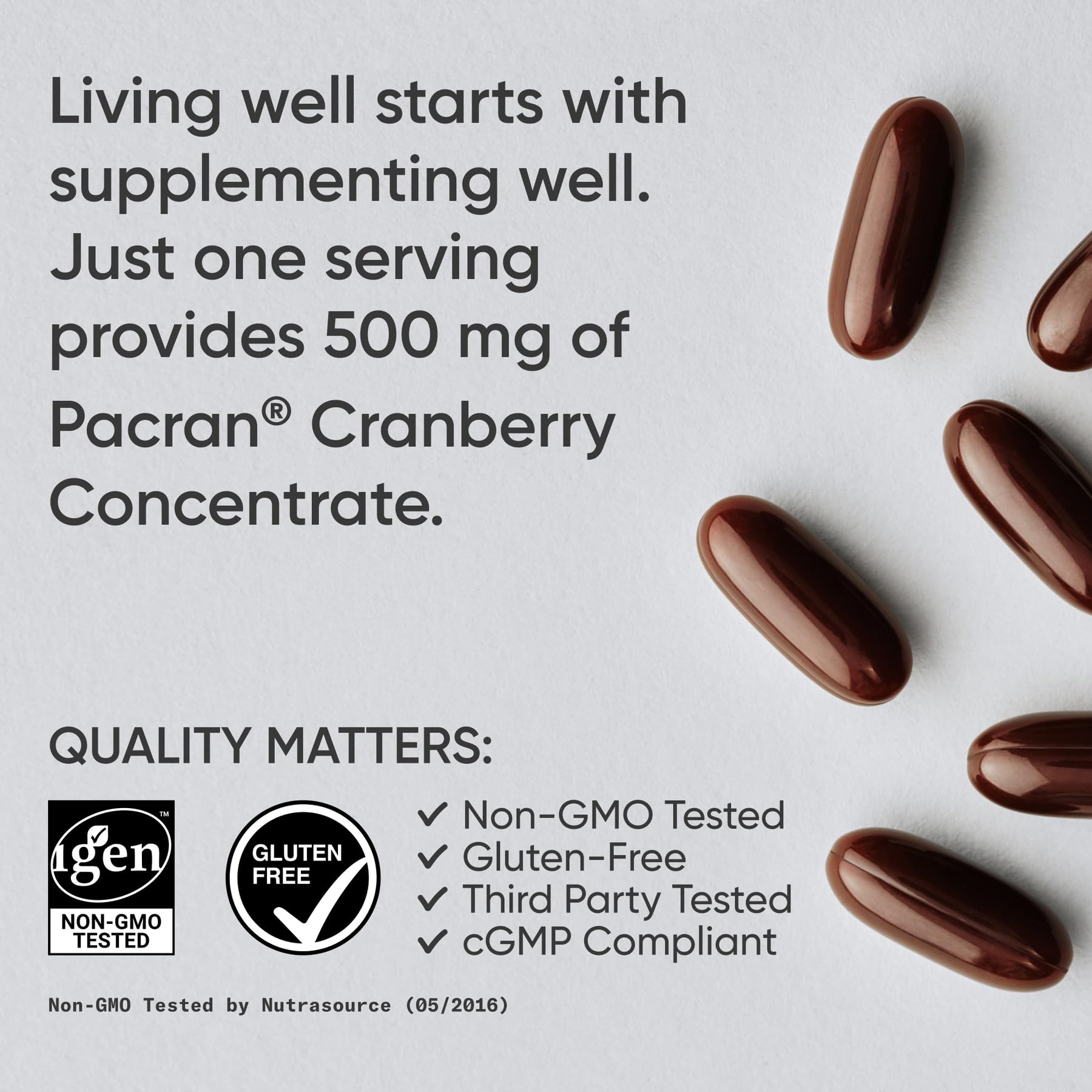 Sports Research Cranberry Fruit Complex softgel texture