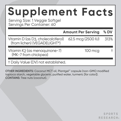 Close up of Sports Research veggie softgels