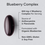 Sports Research blueberry liquid softgels nutrition facts label detail