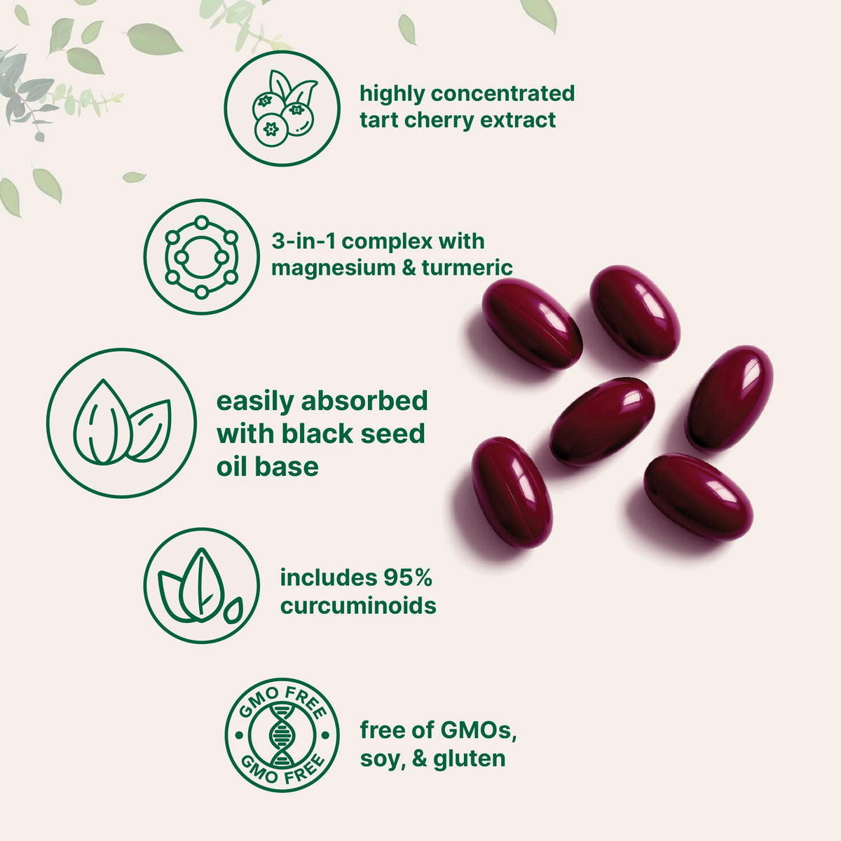Micro Ingredients 3-in-1 herbal and mineral complex softgel capsules close up.