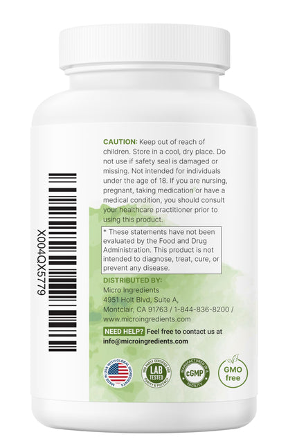 Micro Ingredients EGCG Green Tea Extract bottle with capsules