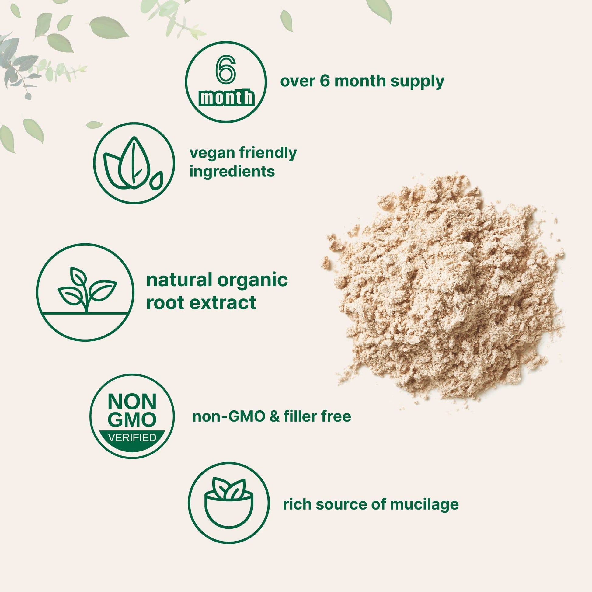 Authentic USA imported marshmallow root powder supplement