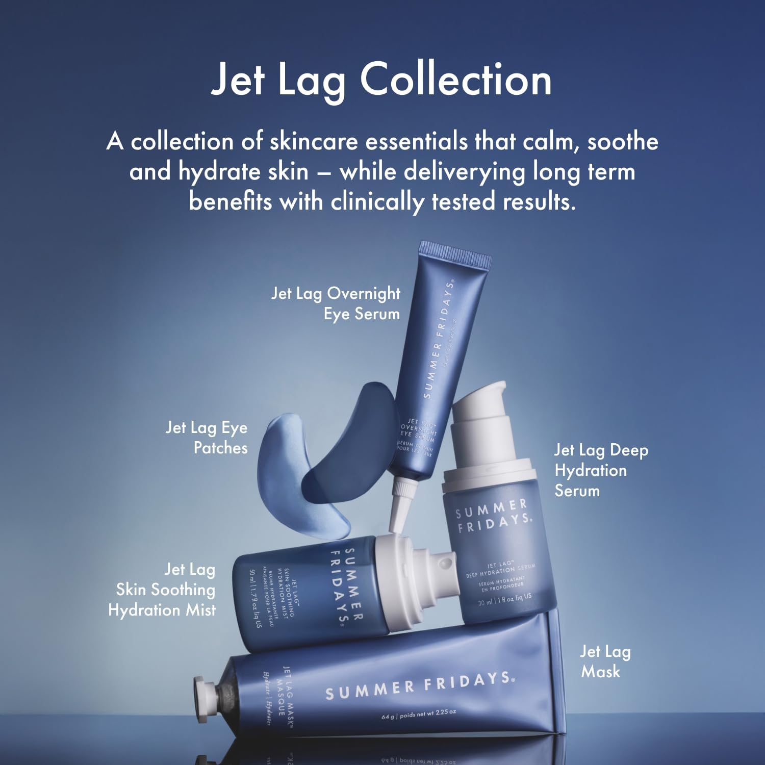 Lifestyle shot of Summer Fridays Jet Lag Mask cream