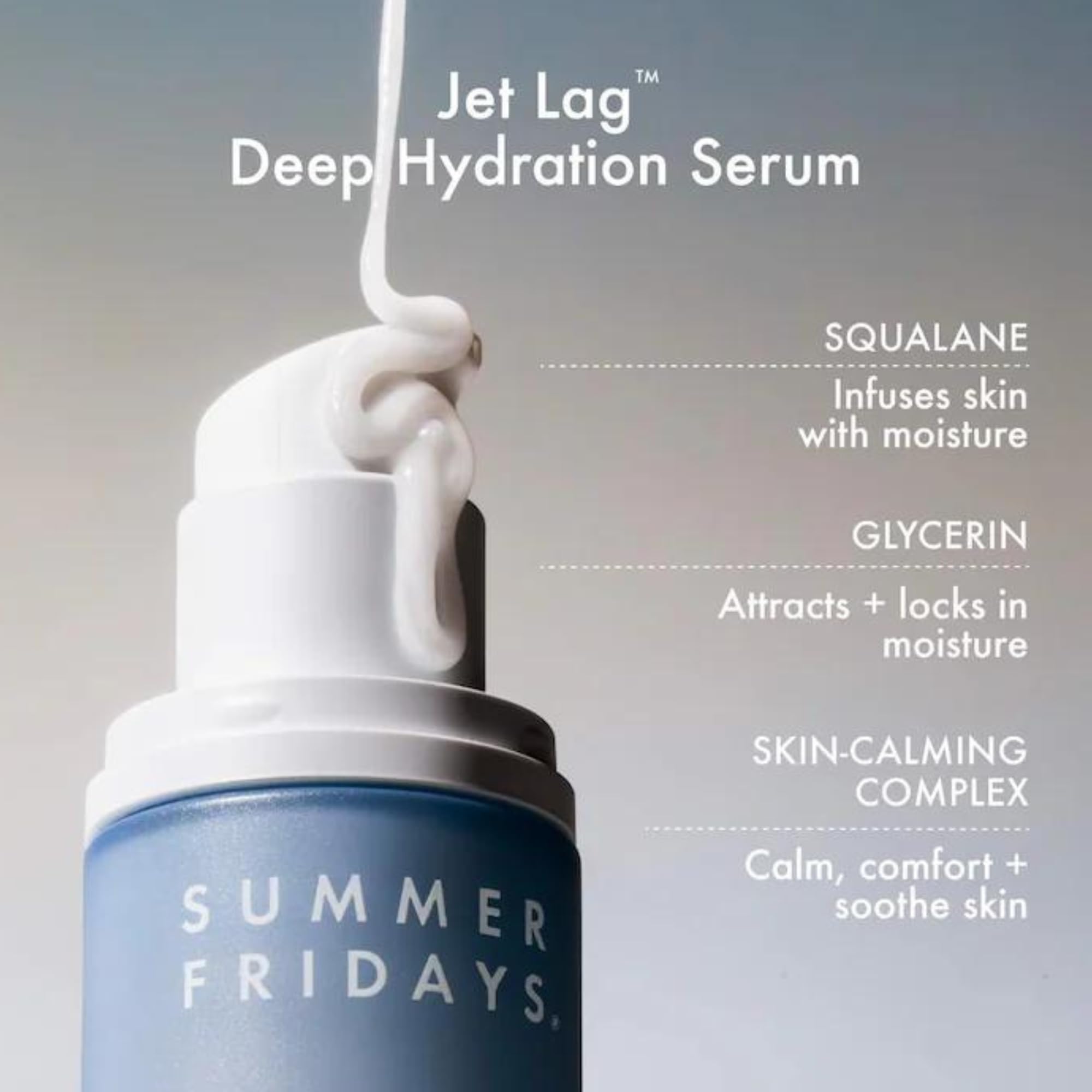 Summer Fridays Deep Hydration Face Serum bottle texture and consistency details