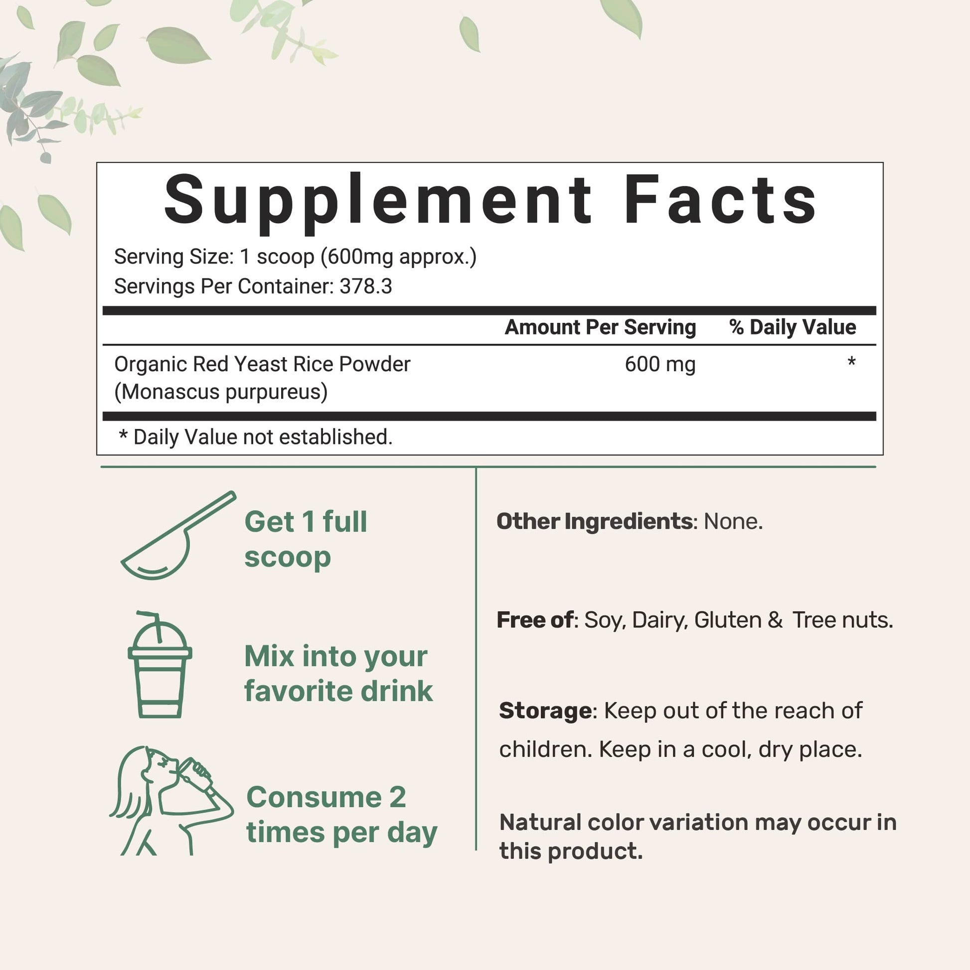 Micro Ingredients Red Yeast Rice dietary supplement organic fine powder