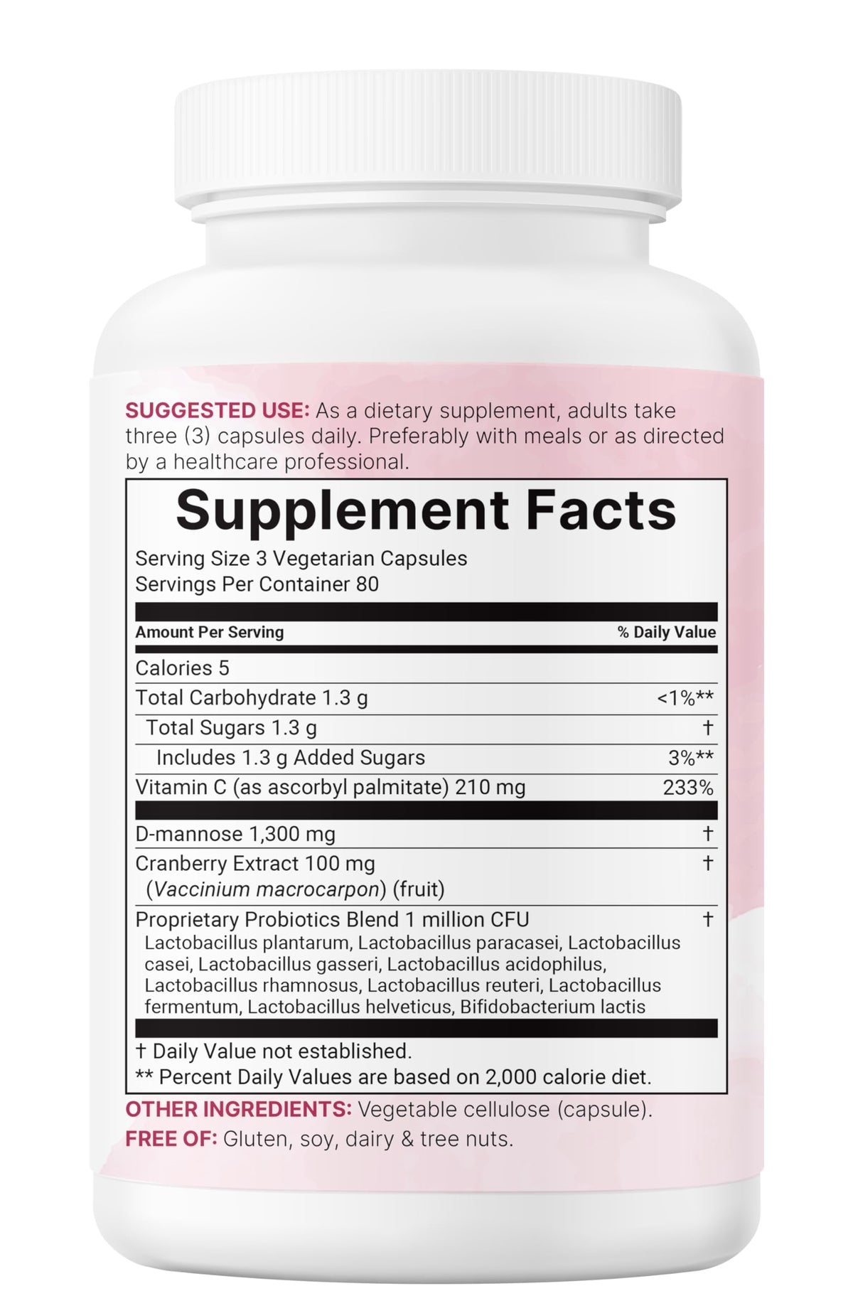 Micro Ingredients Pure D-Mannose daily wellness support