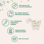 Micro Ingredients potassium magnesium capsules close up view