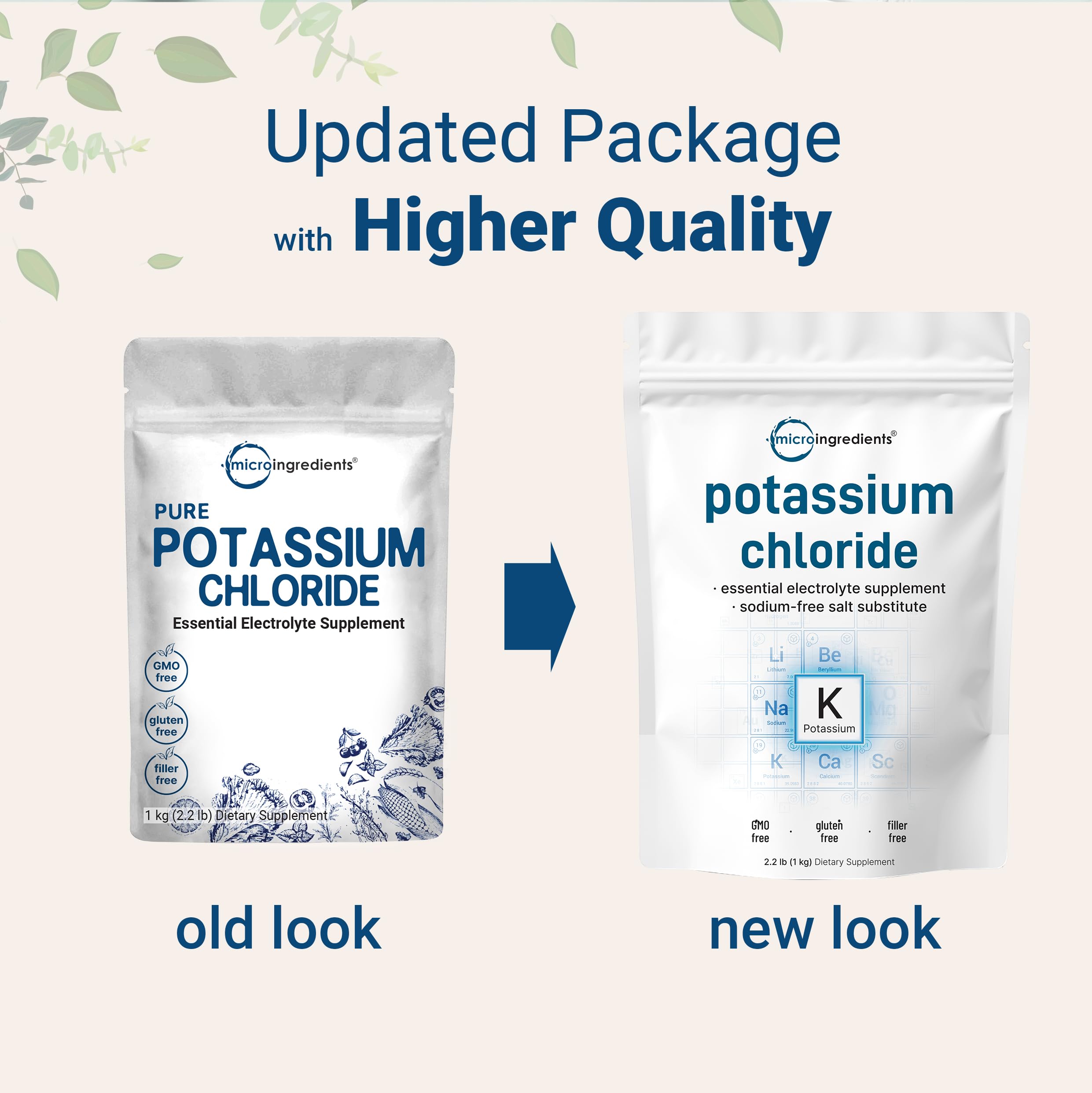 Sodium free salt substitute powder pouch with measuring scoop