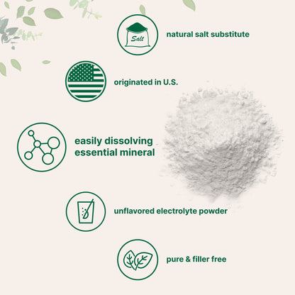 Micro Ingredients potassium chloride nutritional information panel back view