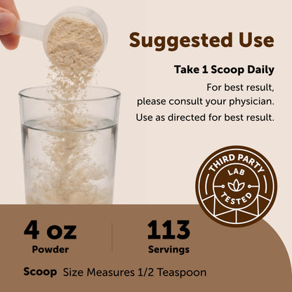 Close up texture of Micro Ingredients organic red ginseng powder