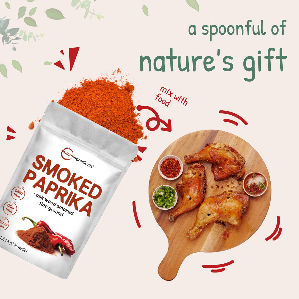 Micro Ingredients smoked paprika powder label details and origin