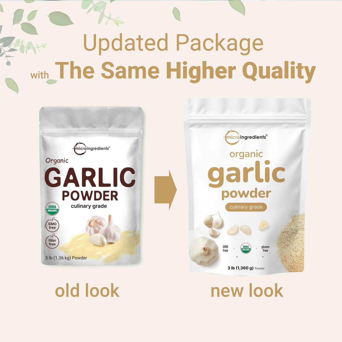 Micro Ingredients raw Allium Sativum garlic powder texture
