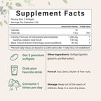 Micro Ingredients Evening Primrose Oil pouch highlighting the 1300mg serving size and black cohosh blend.