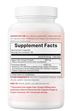 Close up of the high potency apple cider vinegar complex capsules for daily wellness.