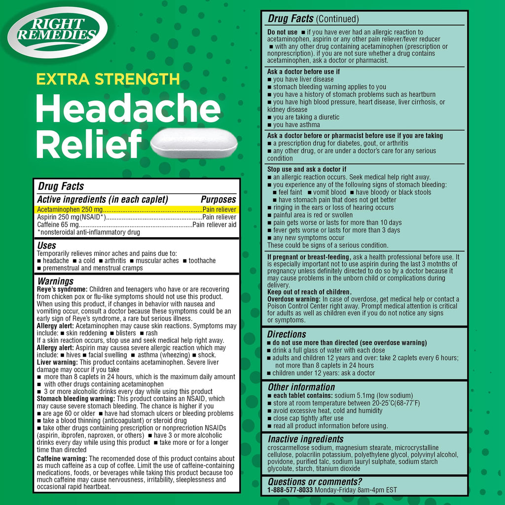 Back of Right Remedies bottle with dosage instructions