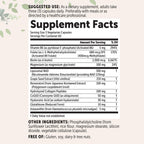 Micro Ingredients 180 veggie capsules supplement label details