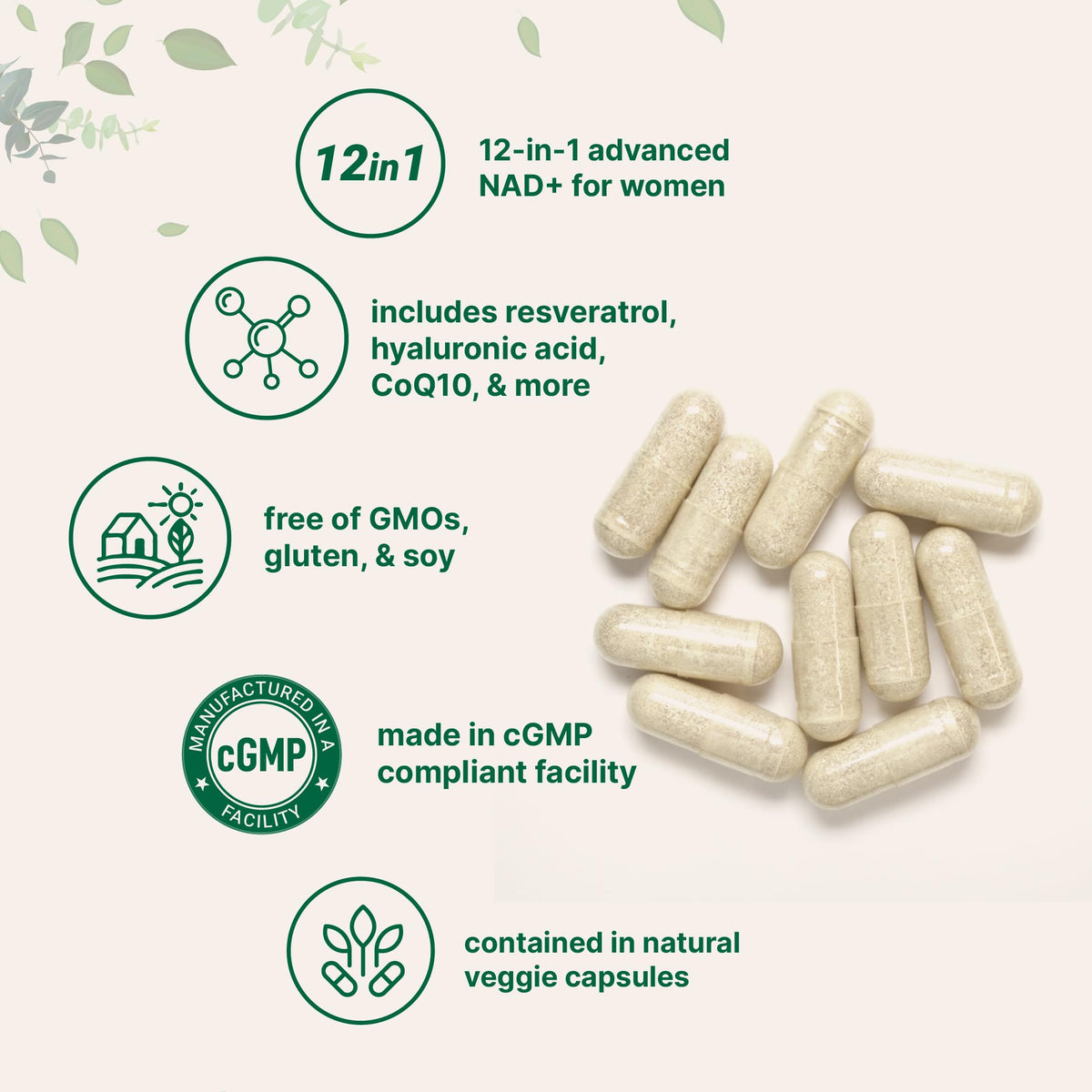 Micro Ingredients women complex capsule size and texture