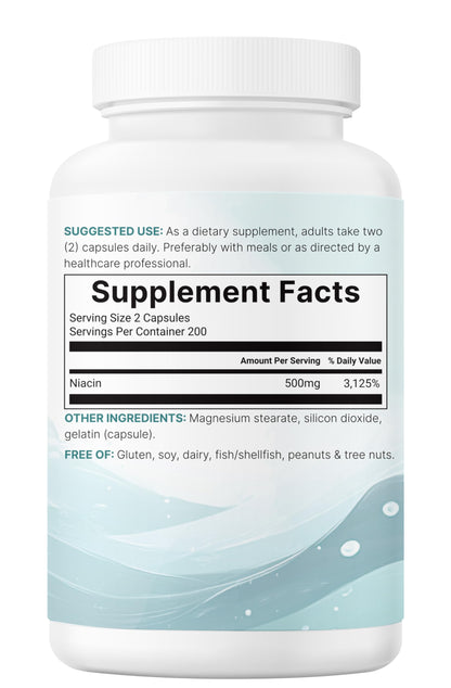 High quality USA imported Niacin supplement bottle