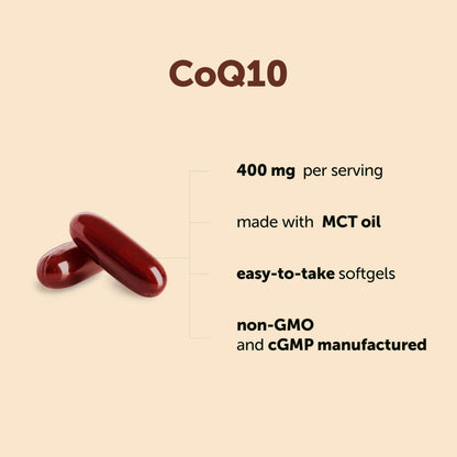 Authentic USA imported Micro Ingredients Ubiquinone 400 Milligrams supplement softgels poured out from pouch.