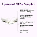 Micro Ingredients Liposomal NAD Plus 1000mg capsules nutrition facts