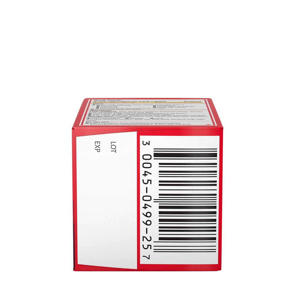 Tylenol 500mg pain reliever tablets close up