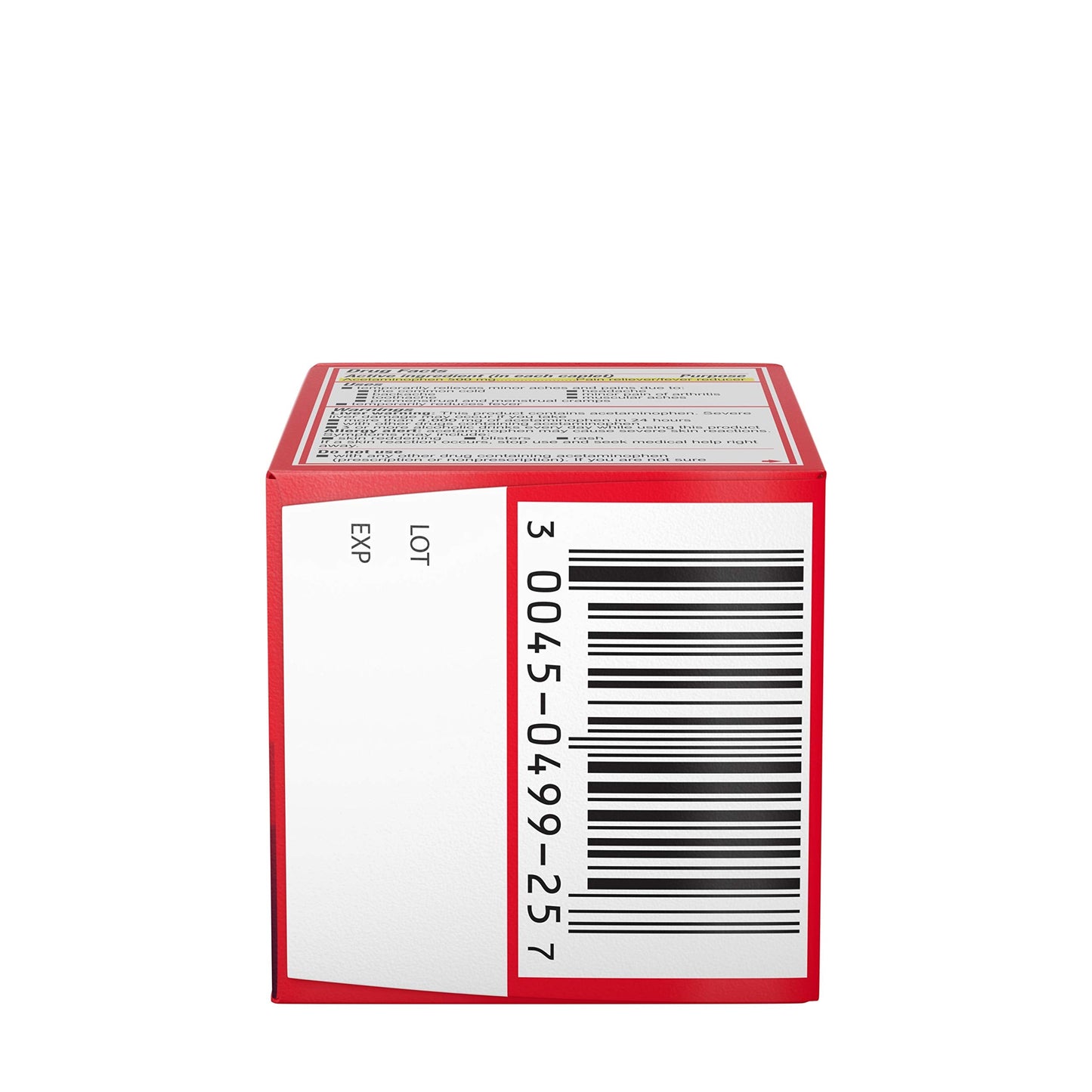 Tylenol 500mg pain reliever tablets close up
