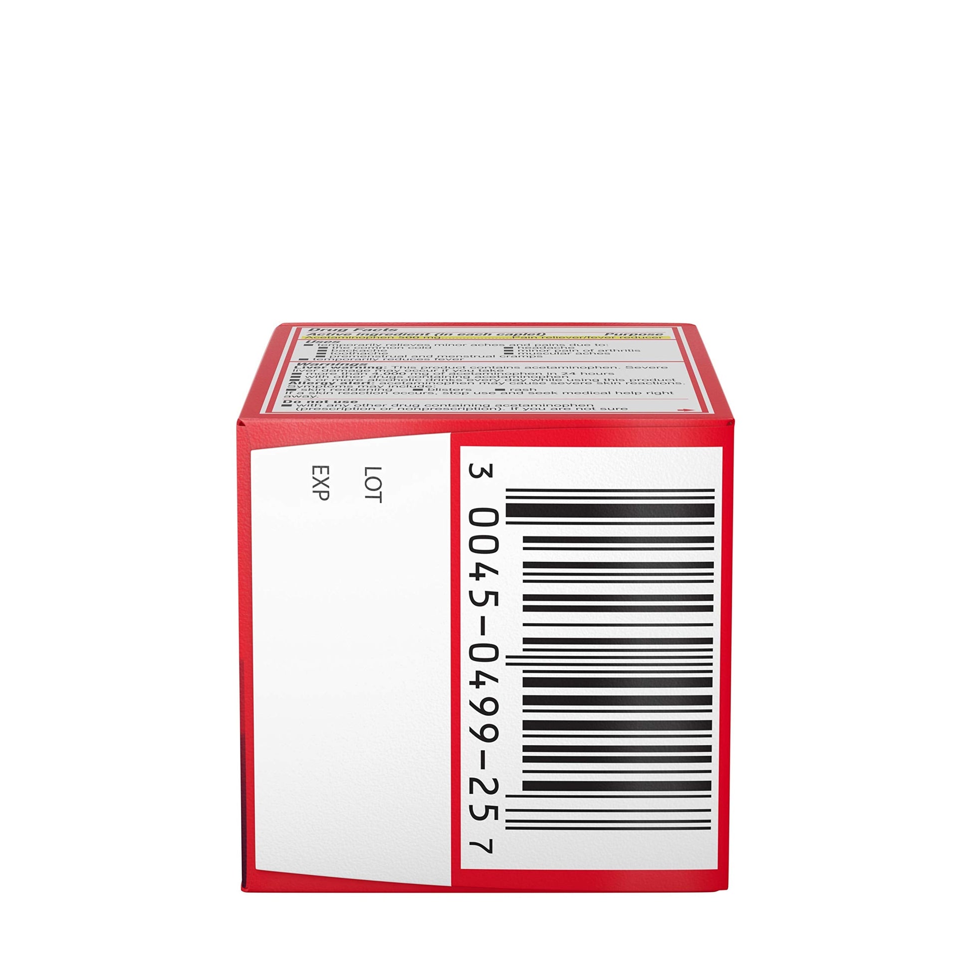 Tylenol 500mg pain reliever tablets close up