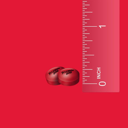 Back of Tylenol 24 count box showing drug facts