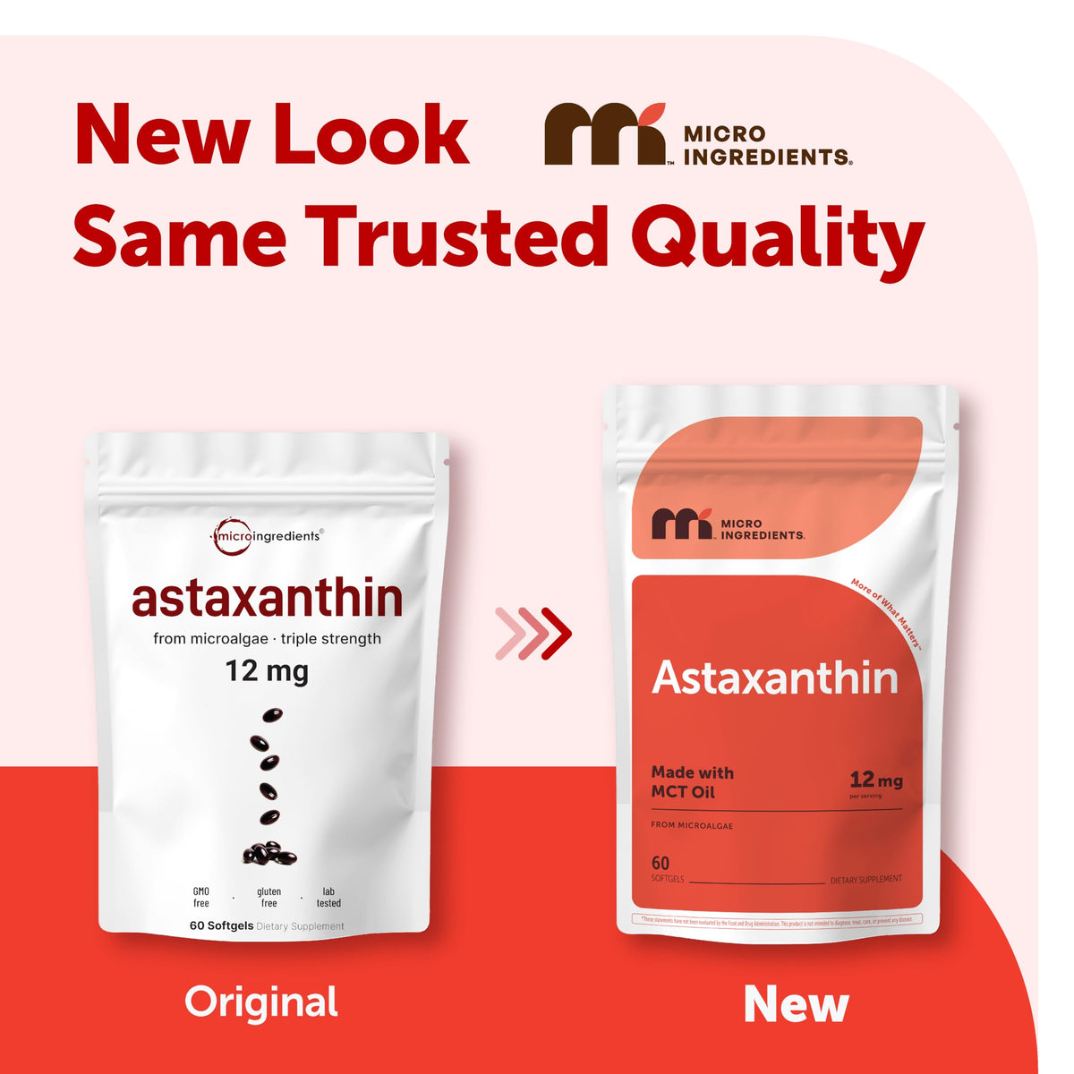 Micro Ingredients Astaxanthin supplement label ingredient details