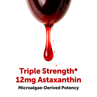 Micro Ingredients Astaxanthin triple strength dietary supplement showing the authentic imported seal