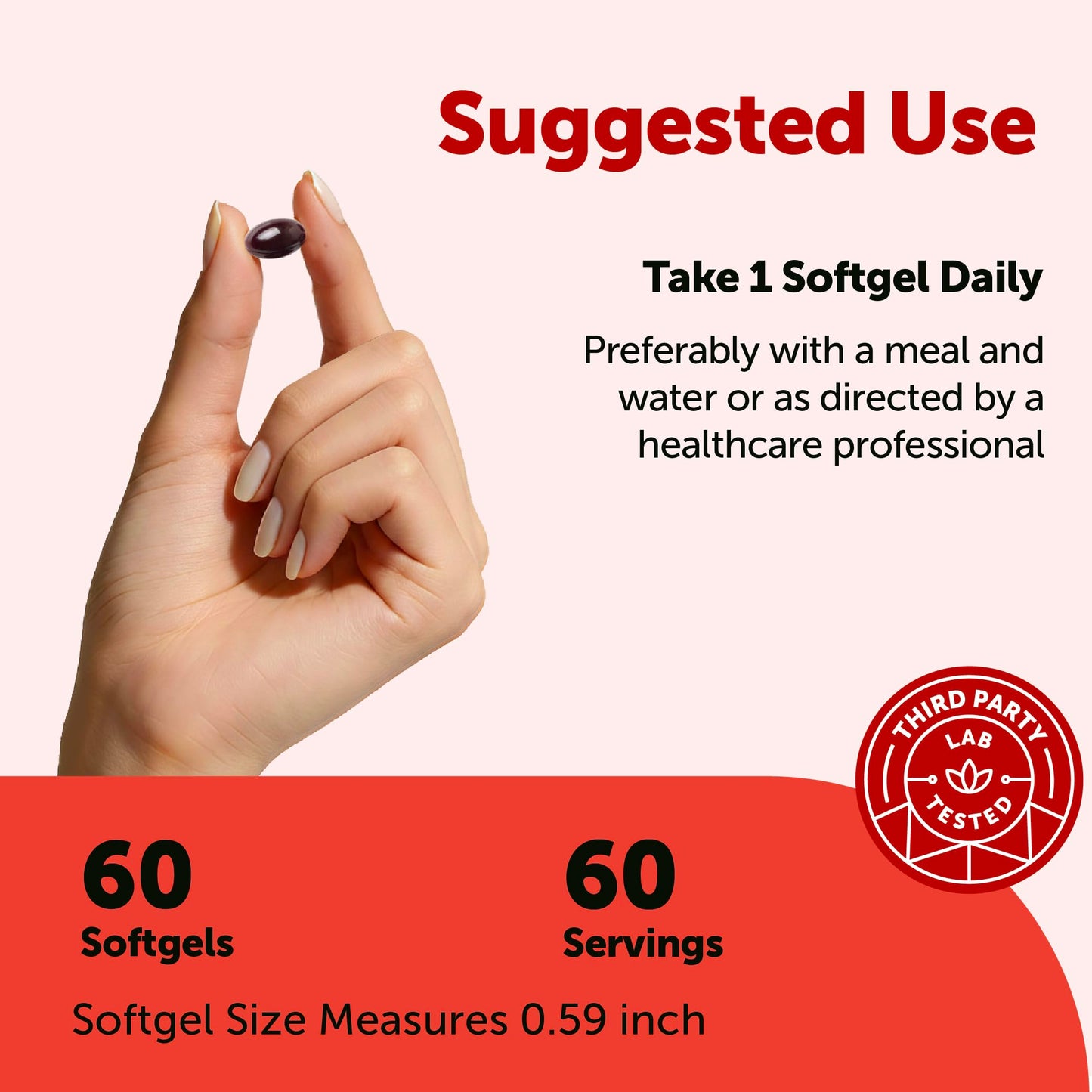 Non GMO gluten free astaxanthin softgels pouch for skin and eye health