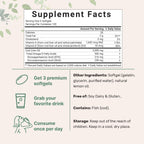 Micro Ingredients Arctic Cod Liver Oil nutritional facts supplement label.