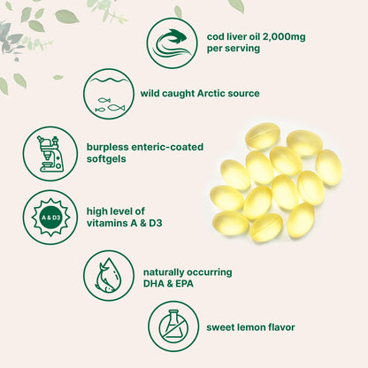 Micro Ingredients Arctic Cod Liver Oil nutritional label detail emphasizing vitamins A and D3