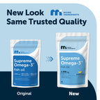 Close up view of the supplement facts and nutritional panel on the product label