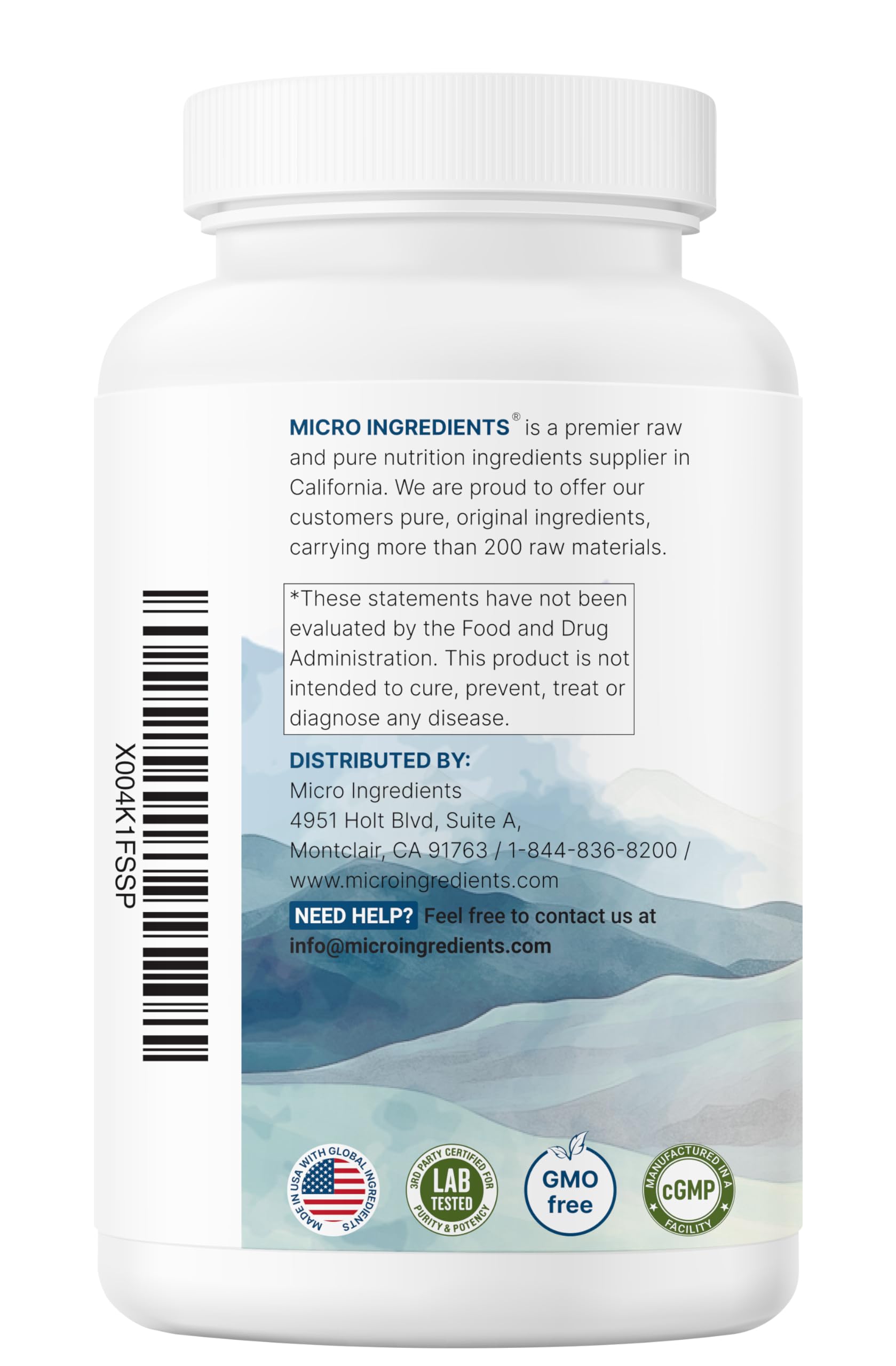 Essential amino acid for immune and collagen support bottle