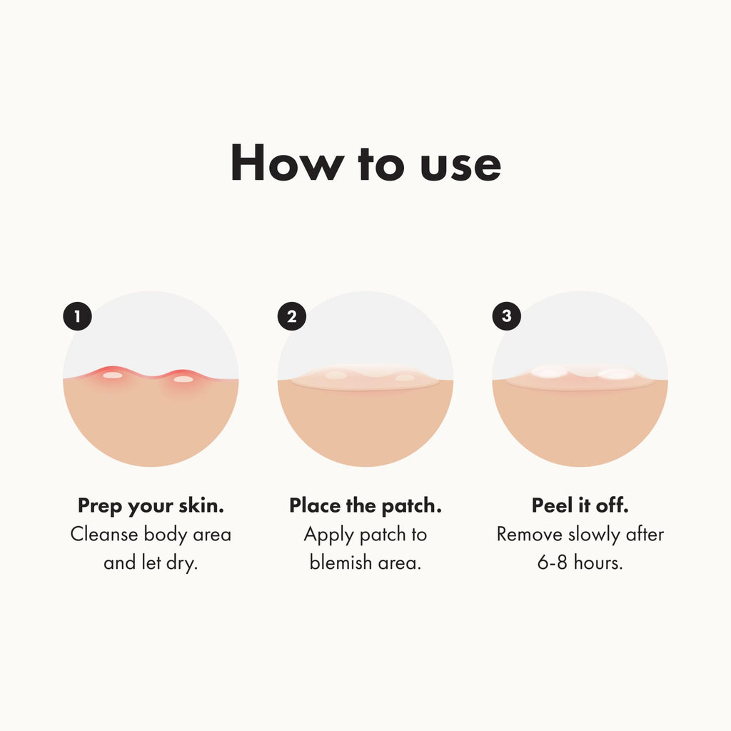 Hero Cosmetics Mighty Patch Body lifestyle application shot