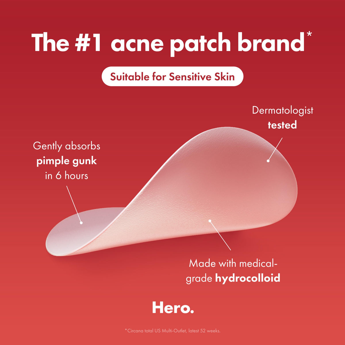 Side profile of Mighty Patch box showing brand logo