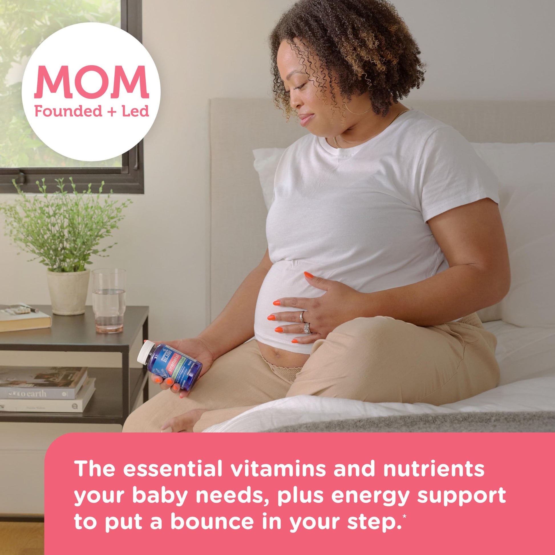 Capsules of Mommy's Bliss prenatal multivitamin