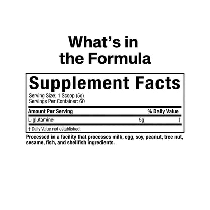 Close up of MuscleTech Platinum Glutamine powder texture