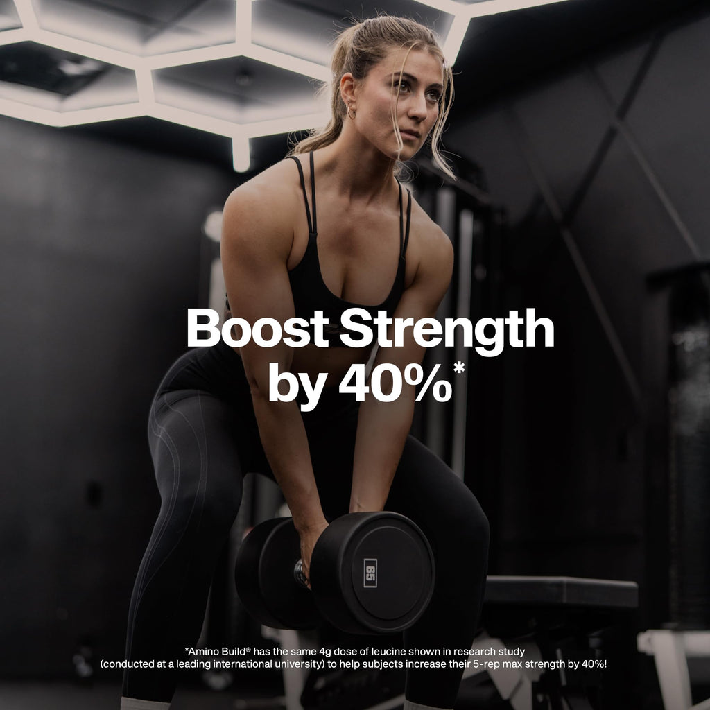 Muscletech Amino Build Bcaa powder scoop measurement display